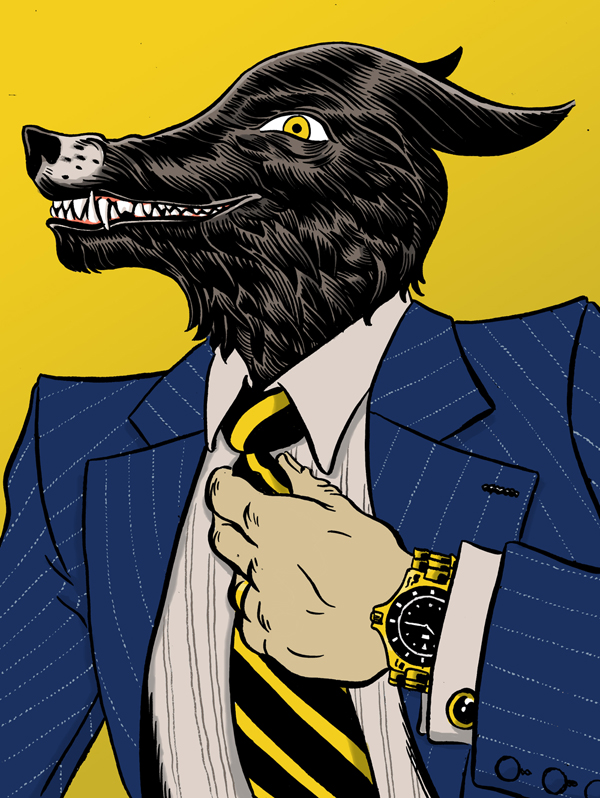 The Wolf of Wall Street Illustration by François Vigneault