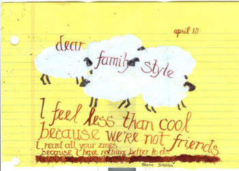 Family Style Fan Letter by Sasha Pearl