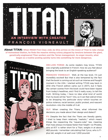 Francois Vigneault TITAN Interview Oni Press